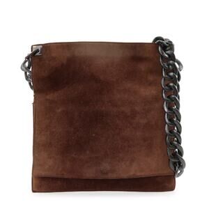 Gucci Suede Shoulder Bag Brown